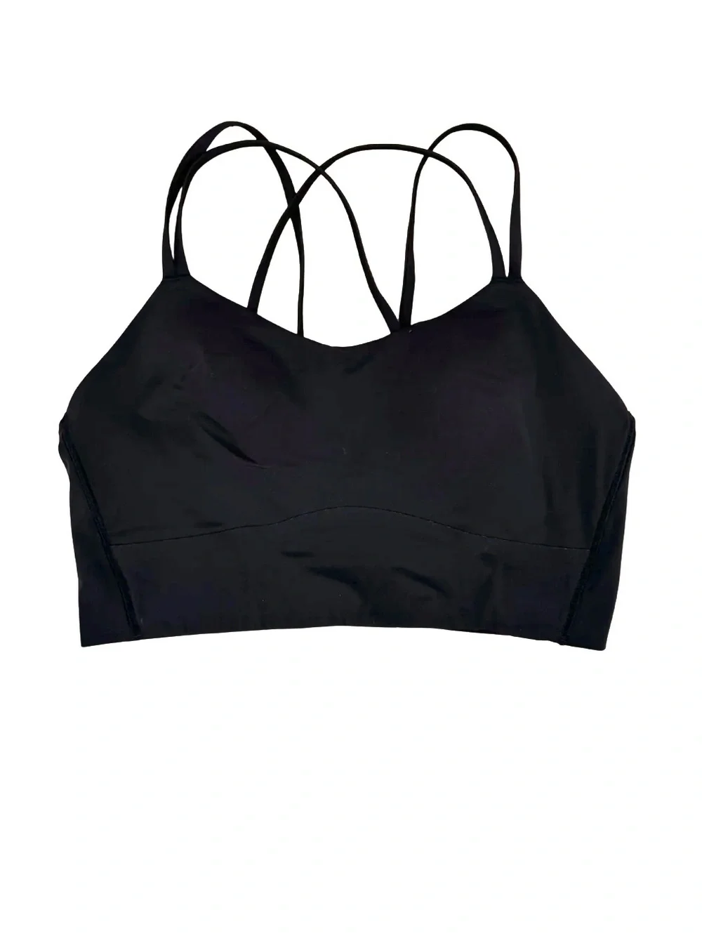 Lululemon Like a Cloud Longline Bra Black 6 Light Support B-C Cup
